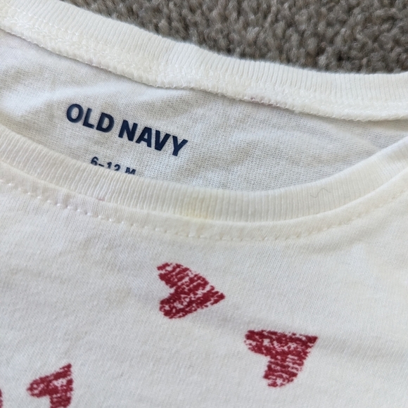 Old Navy Baby Girl's Casual Dress Size 6-12 Months Heart Print Lightweight - Picture 4 of 4